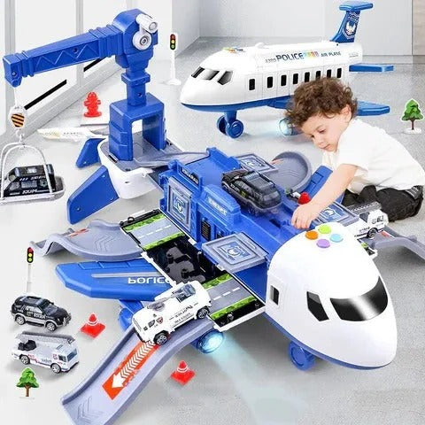 Airplane Toy Kit XL Emergency Rescue Playset For Kids Back To School 2025 Gift Idea