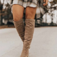 Supportive Women’s Knee Boots - Suede Slouchy, Regular
