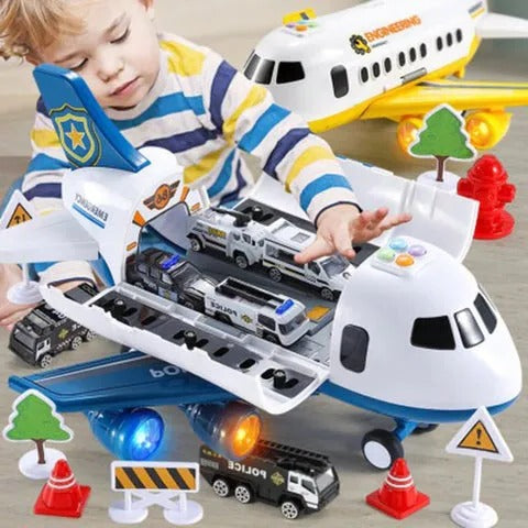 Airplane Toy Kit XL Emergency Rescue Playset For Kids Back To School 2025 Gift Idea