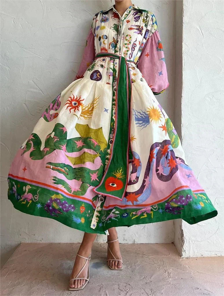 Elegant Italian Maxi Dress for Women with Flattering Silhouette and Versatile Style, Perfect Long Dress for Any Occasion-5