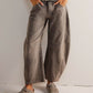 Variant image for Mid Rise Women's Wide Leg Jeans with 4-Pocket Design, Casual Ankle-Length Baggy Fit Denim-19
