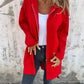 Light Womens Long Hoodie - Fitted Zip Cotton Layering