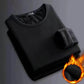 Plush Thick Thermal Long Sleeve Shirt Men's - Cozy Bottoming Layer for Cold Weather Comfort