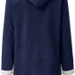 Womens Warm Winter Jacket - Hooded Mid-Thigh, Suede