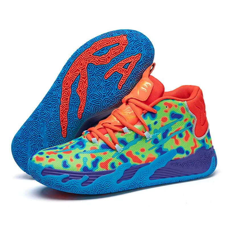 Men's Basketball Shoes, Breathable Fabric, Anti-Slip Sole, Optimal Grip for Indoor and Outdoor Performance-2