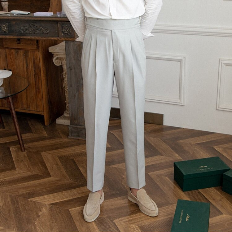 Stylish Loop Detail Pants for Modern Silhouette, Comfortable Fit, Versatile for Casual and Semi-Formal Wear-4
