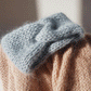 Plush Cozy Womens Knitted Headband - Twisted Mohair Warmth