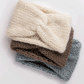 Plush Cozy Womens Knitted Headband - Twisted Mohair Warmth