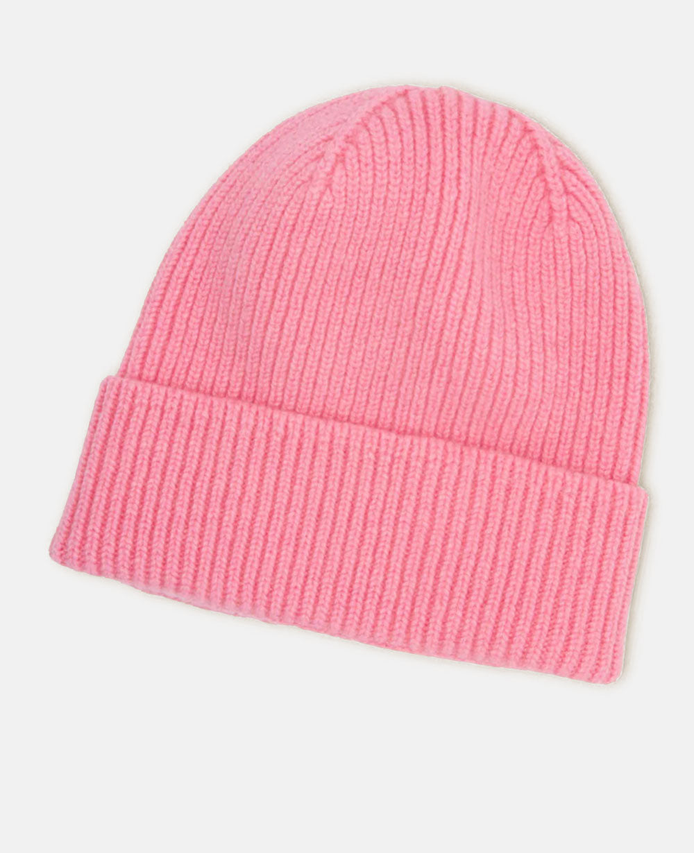 Women's Warm Beanie - Ribbed Folded Cuff, Wool Rich Winter