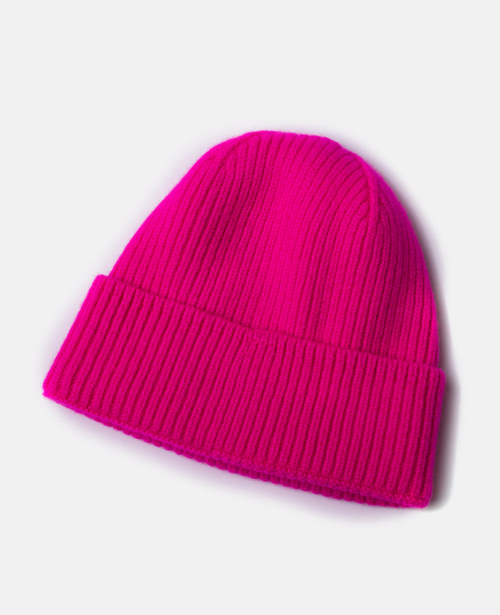 Cozy Warm Women’s Beanie - Folded Cuff, Ribbed Knit, Winter