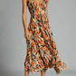 Elegant V-Neck Sleeveless Multicolor Wedding Guest Dress, Summer Cocktail Formal Dress for Special Occasions-3