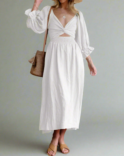 Variant image for Airy Cotton Summer Dress for Women, Breathable and Versatile, Flattering Fit for Day or Night Wear-1