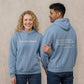 Unisex Warm Hoodie - Graphic Front-Pocket Hoodie With Back Print, Fleece-Lined, Casual Wear