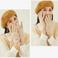 Plush Timeless Women Suede Gloves - Fitted, Cashmere Lined