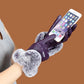 Women's Warm Leather Gloves - Faux Fur Cuff, Touchscreen