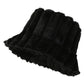Cozy Warm Women Bucket Hat - Ribbed Faux Fur, For Winter