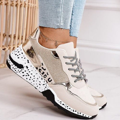 Variant image for Comfortable Sneakers for Foot Pain Relief with Supportive Rubber Sole, Lightweight Slip-Resistant Design, Available in Gold and Silver-1
