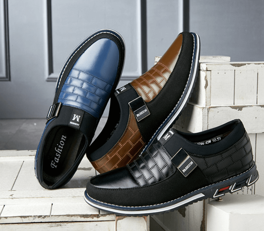 Breathable Leather Men's Shoes with Orthopedic Support, Soft Insole, and Versatile Design for All Occasions-2