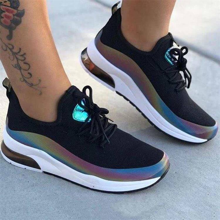 Lightweight Breathable Women's Sneakers, Slip-On Design with Supportive Insole and Slip-Resistant Outsole for Walking-4