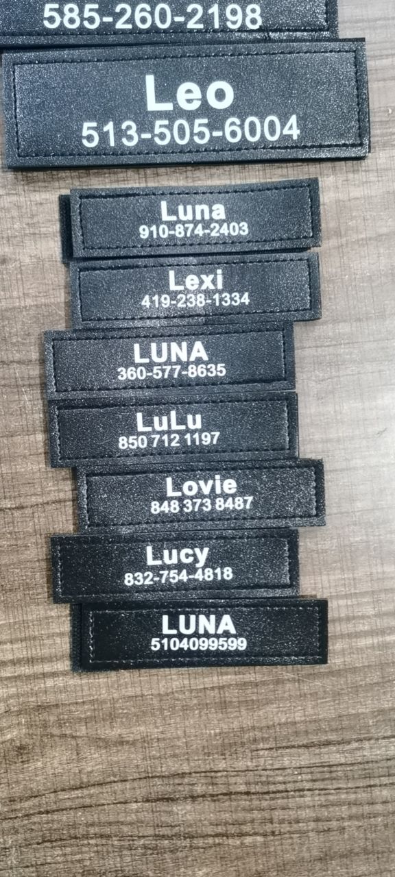 Patch Custom For Harness Dog Name And Phone Number Patch Two Line Text Fall 2025 Gift