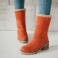 Women’s Insulating Winter Boots - Mid Calf Suede Cozy Lining