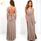 Elegant Floral Maxi Dress for Women - Flattering Wrap Design, Comfortable Fabric, Versatile Long Dress for Any Occasion-3