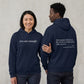 Unisex Warm Hoodie - Graphic Front-Pocket Hoodie With Back Print, Fleece-Lined, Casual Wear