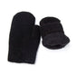 Women Warm Mittens - Ribbed Cuff Plush Faux Fur, Winter