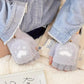 Plush Women’s Fingerless Mittens - Minky Foldover, Winter