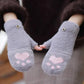Plush Women’s Fingerless Mittens - Minky Foldover, Winter