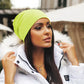 Plush Cozy Womens Beanie - Slouch Back, Cotton Blend, Winter