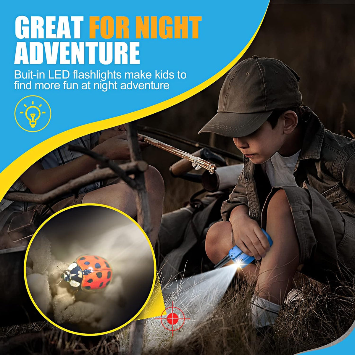 Walkie Talkie Kit 3-Pieces - Clear Sound, Long Range, Great for Ages 3-12 Adventures