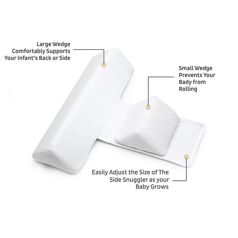Flexible Anti-Roll Baby Pillow - Comfort-Grip Side Sleep Positioner for Newborns