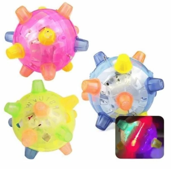 Jumping LED Activation Ball for Dogs - Interactive Dog Toy With Spinning Lights, TikTok Viral Gift