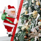 Santa Climbing Ornament With LED Lights Animated Christmas Decor 2025 Tree Or Wall Display