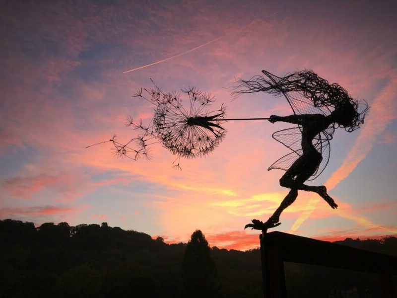 Sculpture Garden Metal Fairy Stake Cottage Fall 2025 Accent