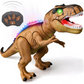 Control Remote T Rex Dinosaur LED Light Up Walking Roaring Toy For Kids Fall 2025 Gift