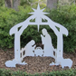 Outdoor2025 Edition Nativity Kit Four Piece Silhouette Holy Family Display Sturdy Christmas Yard Decor