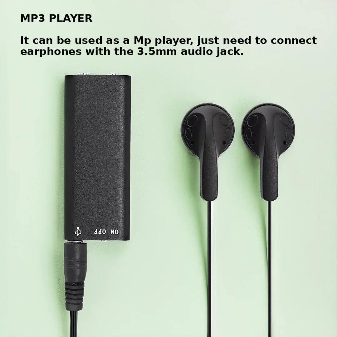 Voice2025 Edition Activated Recorder - Mini Hidden Dictation Device With 32GB Storage And Long Battery Life For Meetings Fall
