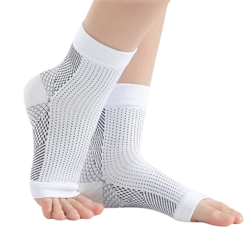 Open Toe, Anti-Slip Compression Socks for Comfort – Neuropathy Support Socks