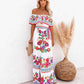 Maxi Boho Beach Dress for Women with Unique Print and Fluid Silhouette, Lightweight Fabric for Summer Outings and Events-1