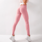 Women's Quick Dry Peach Booty Fit Gym Leggings, Full-Length Stretch Fitness Pants for Workout and Casual Wear-3
