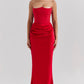 Variant image for Strapless Corset Maxi Dress for Women, Elegant Long Dress with Tailored Fit for Formal Occasions-6