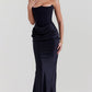Variant image for Strapless Corset Maxi Dress for Women, Elegant Long Dress with Tailored Fit for Formal Occasions-16