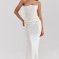 Variant image for Strapless Corset Maxi Dress for Women, Elegant Long Dress with Tailored Fit for Formal Occasions-11