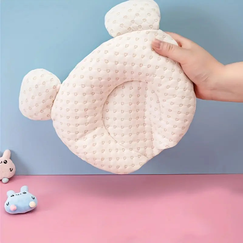 Organic Latex Baby Head Support Pillow - Pediatrician-Recommended Sleep Aid for Flat Head Prevention