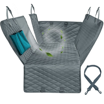 Car Seat Hammock Cover, Water-Resistant Non Slip Backseat Protector With Pockets, Free Safety Belt, Fall 2025 Travel