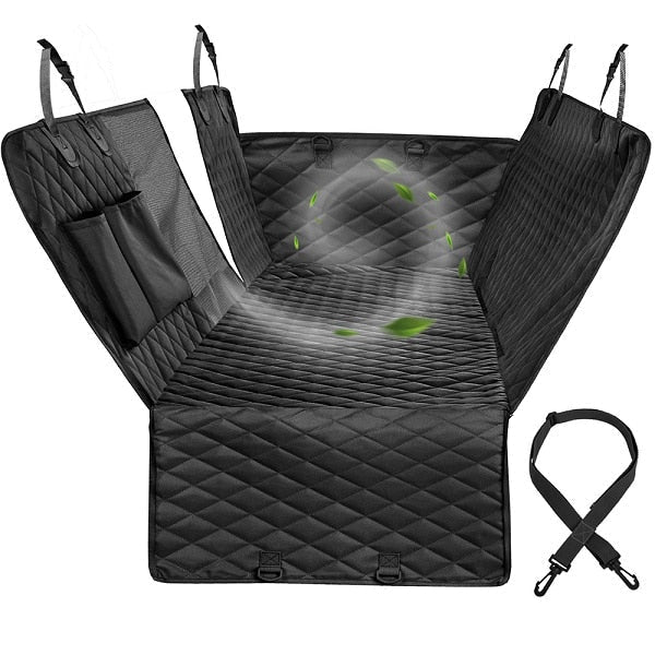 Car Seat Hammock Cover, Water-Resistant Non Slip Backseat Protector With Pockets, Free Safety Belt, Fall 2025 Travel