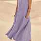 Variant image for Womens Summer Dress with Pockets, Casual Knee-Length Cotton Dress for Everyday Comfort and Style-26