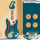 Multifunctional 3-in-1 Musical Toy for Kids - Folding Guitar, Piano, and Drum Kit, Great Birthday Gift for Boys and Girls Age 3+